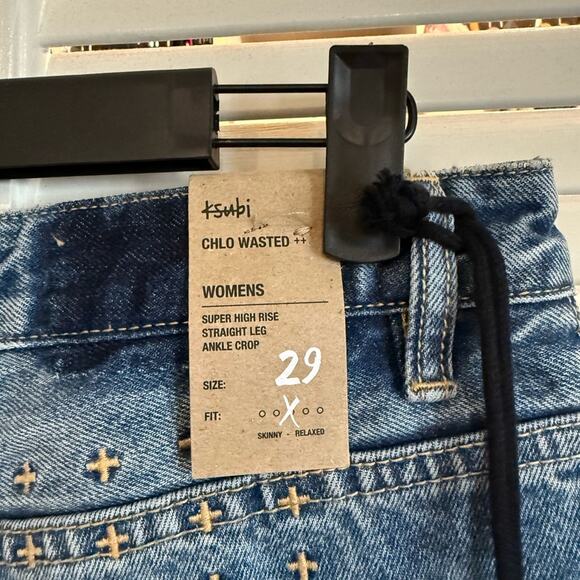 NWT NEW Ksubi Chlo Wasted Jeans Klub Trashed Denim - Picture 12 of 14